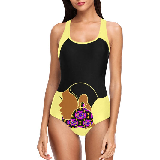 Tribal Girl One Piece Swimsuit